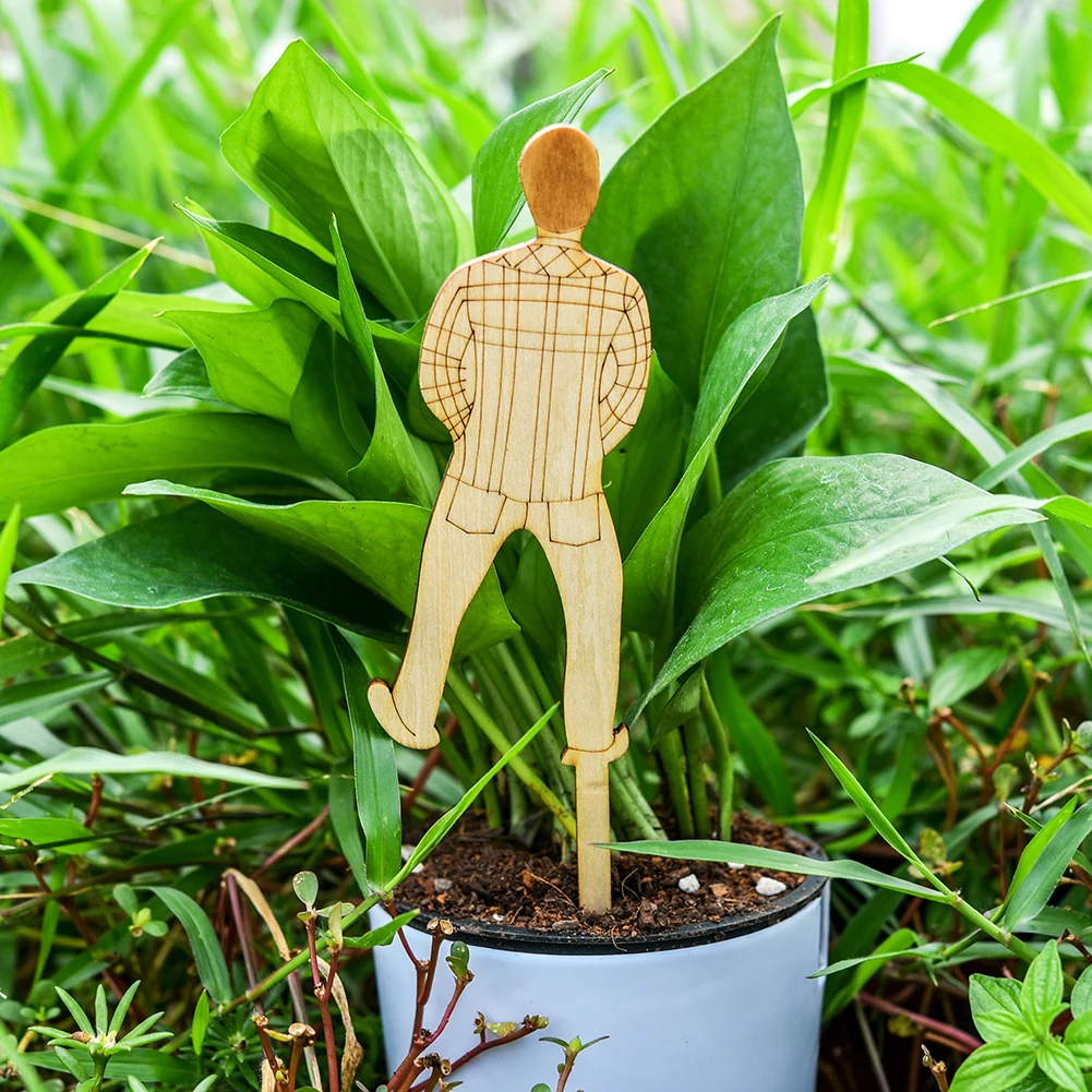 

Personalized Wooden Garden Plant Marker Herb Garden Vegetable Seedling Label Garden Decoration T-Type Sign Home Decor