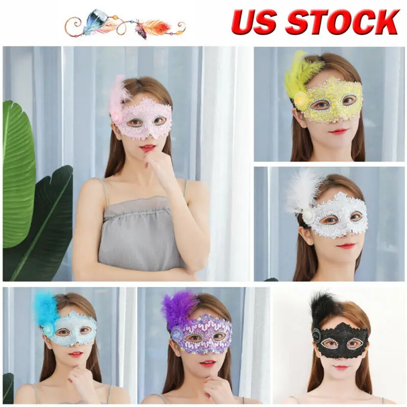 Ретро Женские Сексуальные Кружевные маски для вечеринок карнавальный на