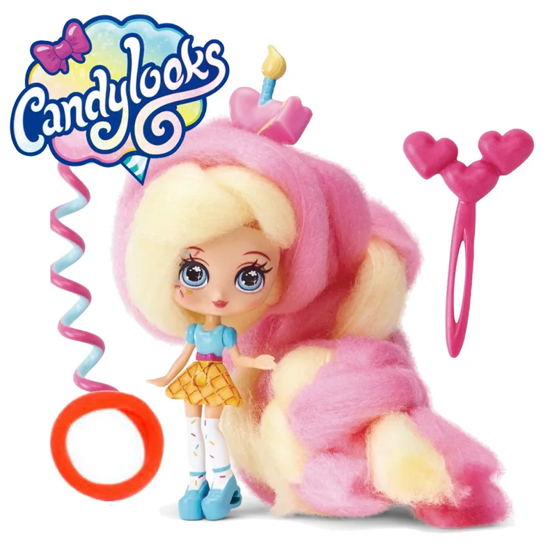 One Rando Candylocks-Mu&ntilde;eca de algod&oacute;n de az&uacute;car, mu&ntilde;eco de pelo trenzado, mu&ntilde;eca de ni&ntilde;a, caja ciega, joyer&iacute;a trenzada, mu&ntilde;eco de pelo, juguete, regalo de cumplea&ntilde;os-0