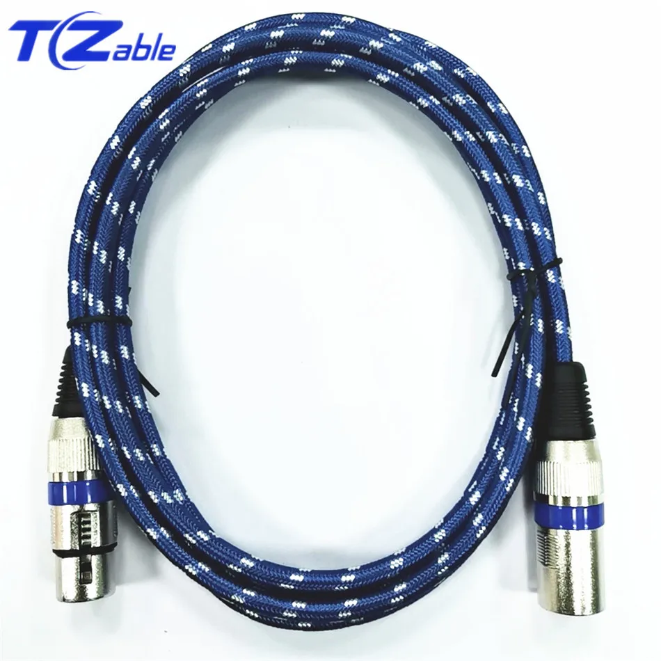 Кабель XLR 2 м 3 5 штекер на гнездо 3pin разъем патч удлинитель свинцовый караоке