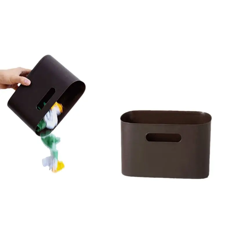 Novel Mini Waste Bin Desktop Garbage Basket Table Home Office Shaking Trash Can Desk Storage Box Dustbin Sundries Barrel Box