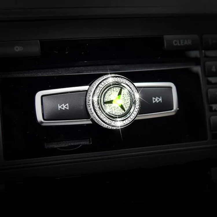 Silver Внутренняя отделка автомобиля алмаз для Mercedes-Benz аксессуары GLA200 CL220 cl260 cl200 Benz автомобиль свет Трансмиссия дизайн - Название цвета: Silver