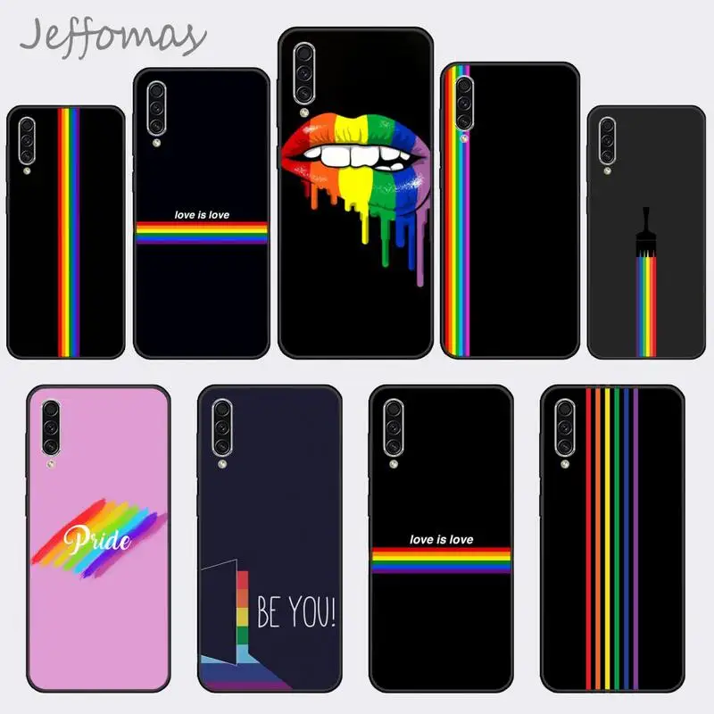 Радуга геи лесбиянки Радужный Флаг ЛГБТ чехол для телефона Samsung Galaxy M10 20 30 40 50 70 71 6S
