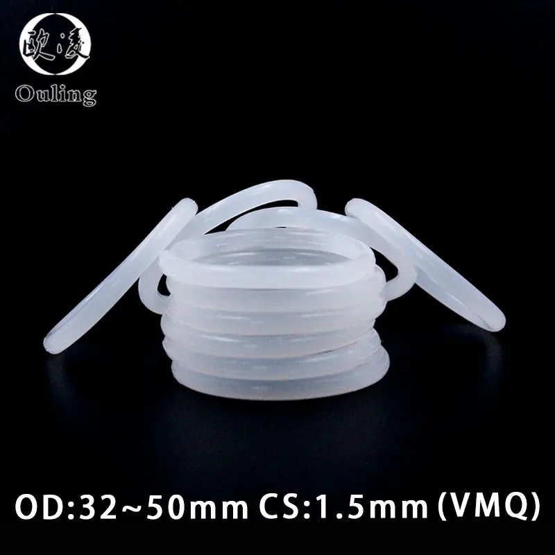 5 шт./лот белый силиконовым кольщом силикон/VMQ хомут с круглым воротником для
