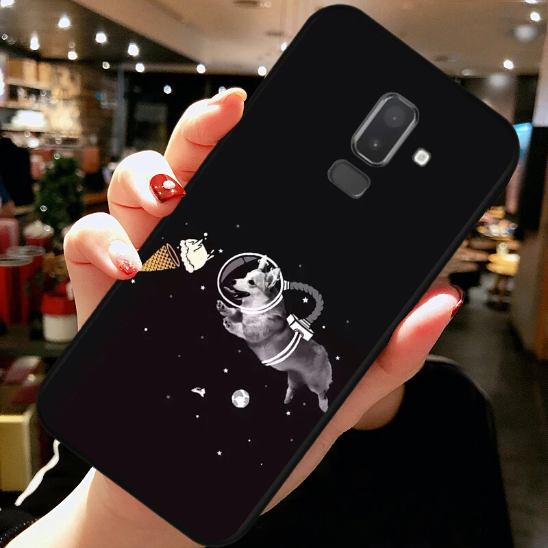 Мягкий чехол с милыми мультяшными собаками корги для samsung Galaxy J8 J7 Duo J6 J4 Plus Prime 2018 из