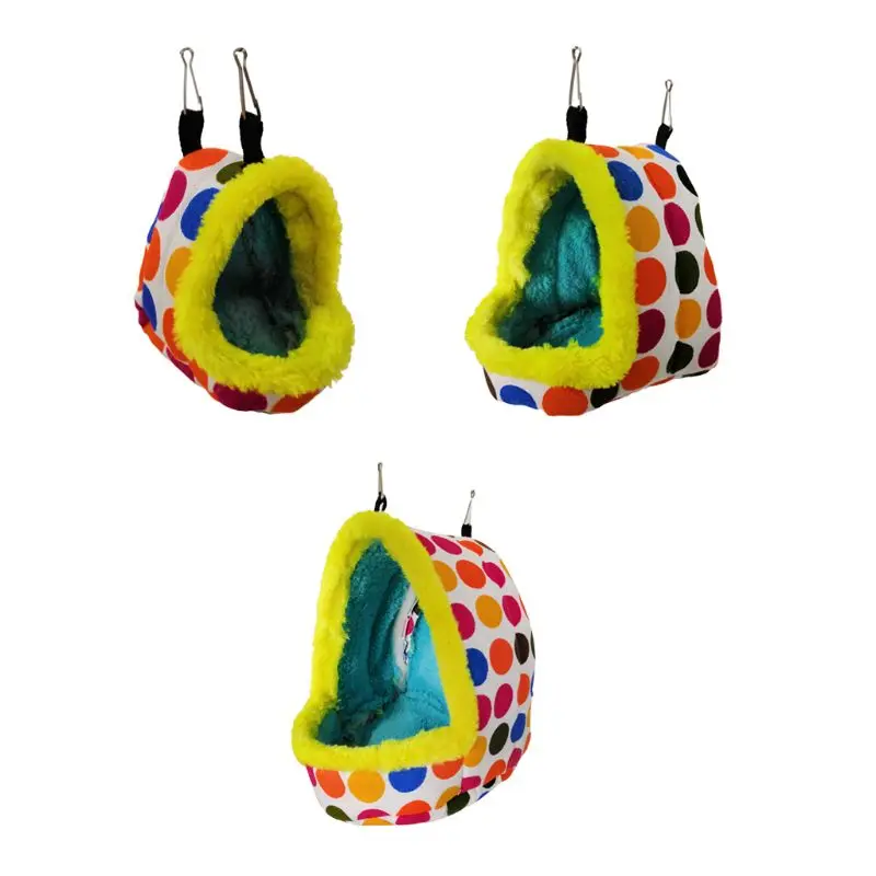 

Птичье гнездо дом зимняя теплая висячая кровать пещера для попугая хомяка спальный мешок