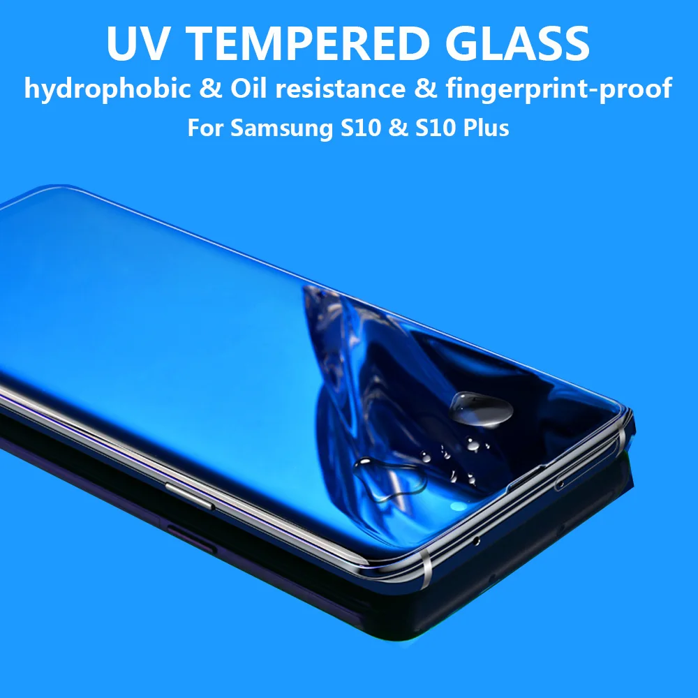 

9H 10D Tempered Glass For Samsung Galaxy Note 10 Note10 PLUS fingerprint unlock UV glass for S10 PLUS S10e S10 Screen Protector