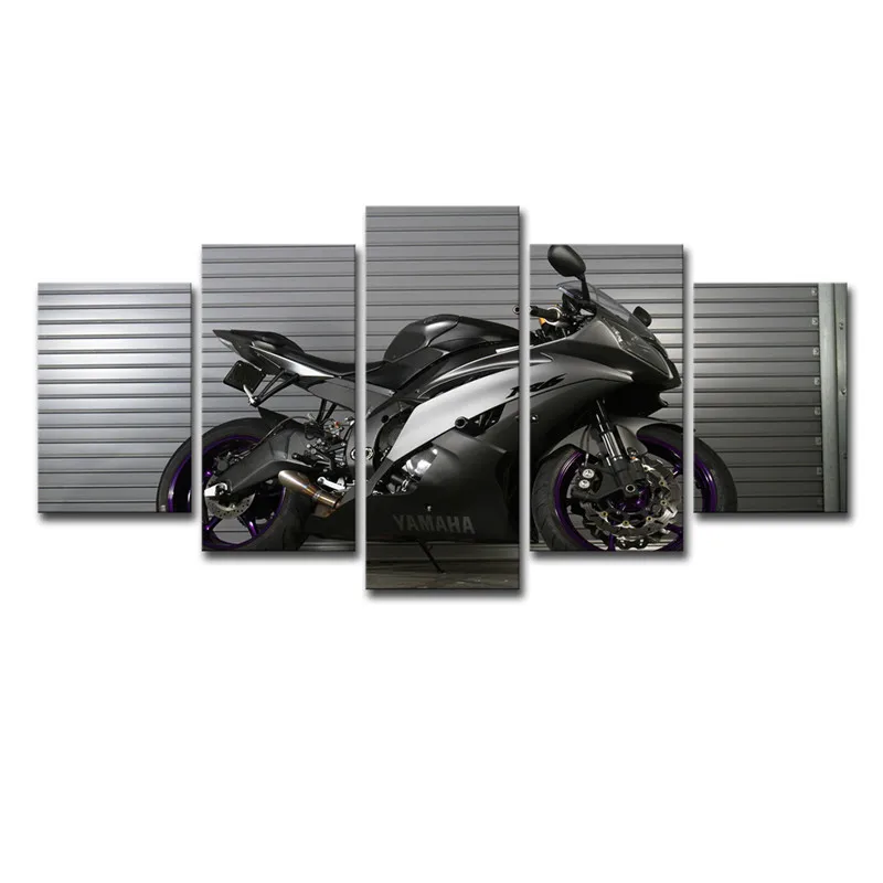 

5PCS Motor Posters Home Decor Wall Art Canvas Painting Living Room Bedroom Hotel Club Home Decoration Accessories for Boys Room