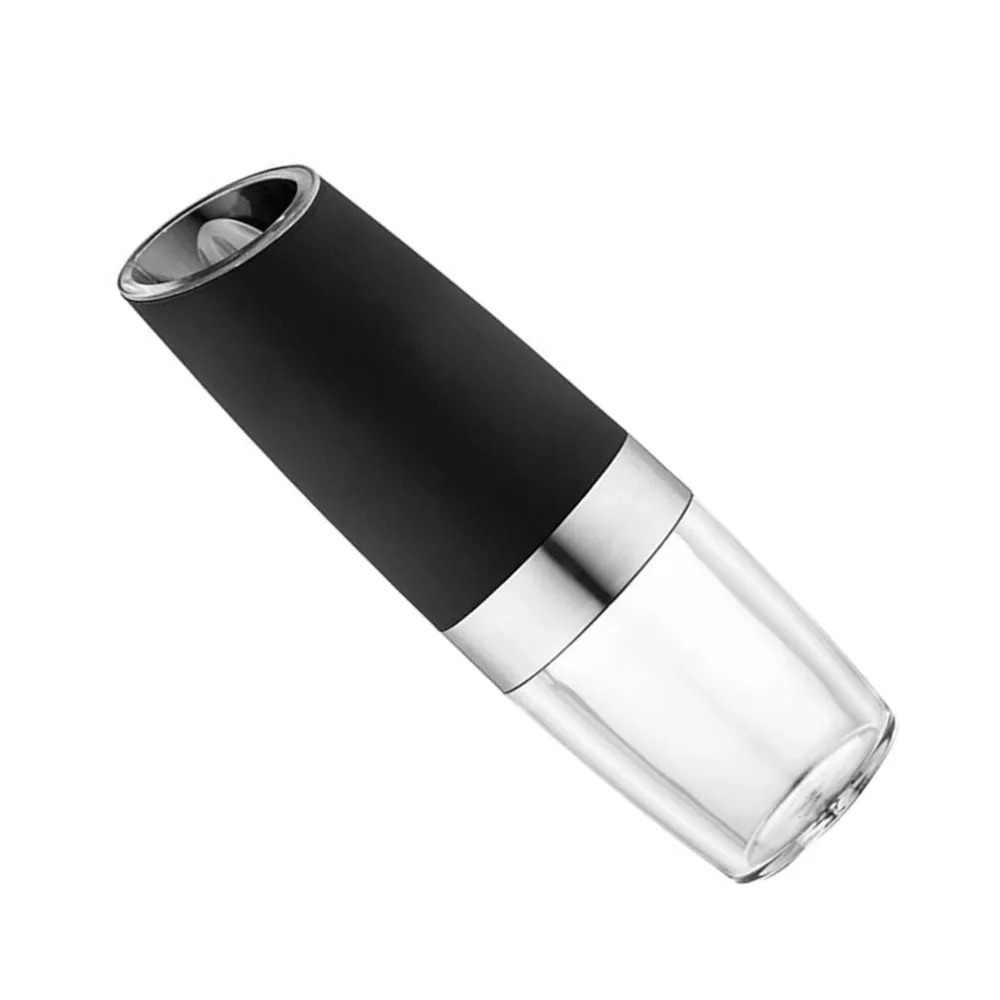 

Kitchen Gravity Induction Grinder Household Electric Induction Pepper Mill Pepper Grinder without Battery (Black)