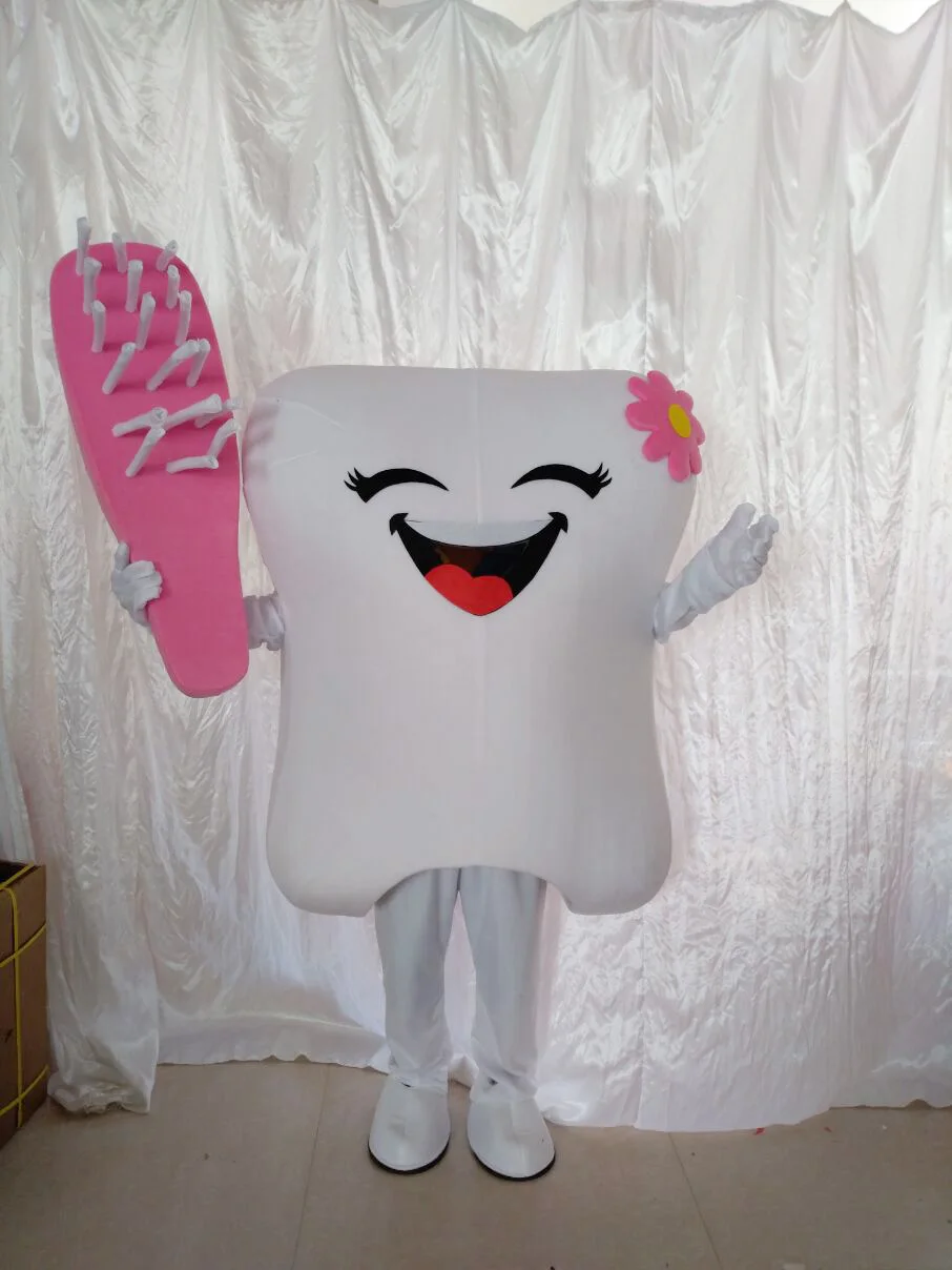 Костюм талисмана зуба Костюмы для косплея Вечерние платья игр Одежда рекламы