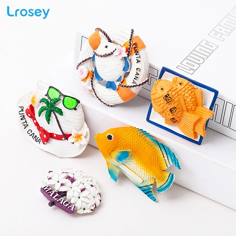 3D fridge magnet souvenir Ocean series cartoon animal refrigerator Magnetic sticker home decor kitchen decoration accessories | Дом и сад