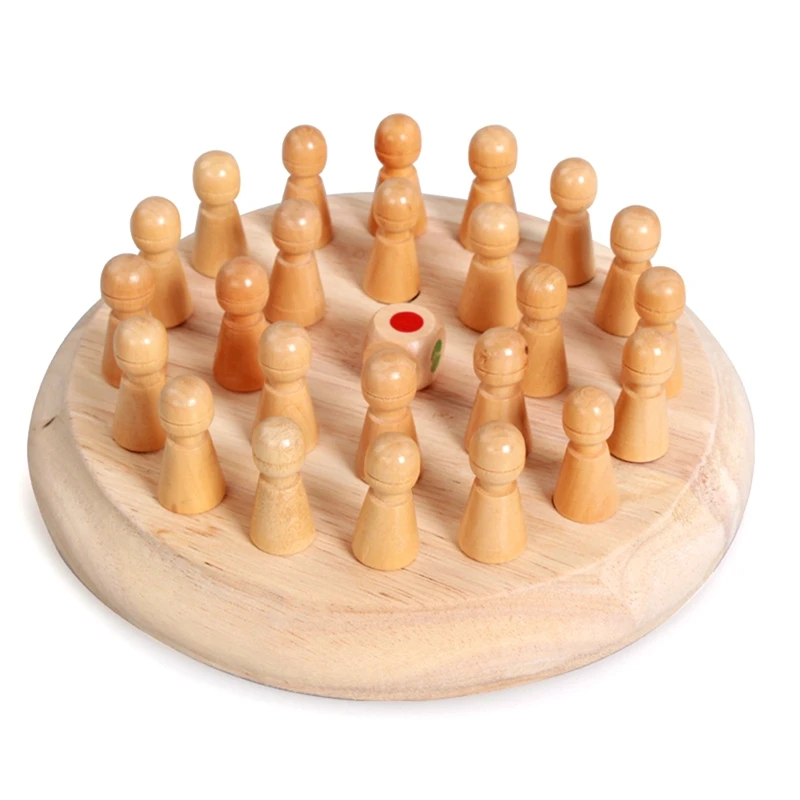 

Kids Wooden Toy 3D Puzzle Memory Match Chess Baby Early Educational Toys For Children Thinking Training Family Party Casual Game