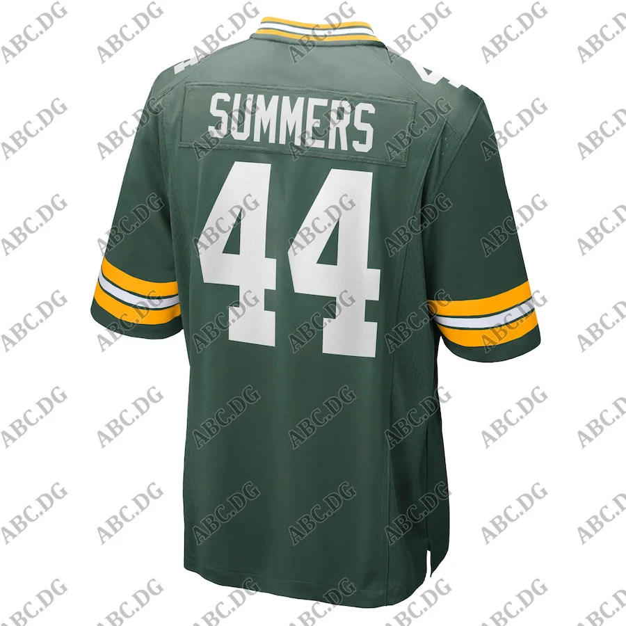 

Customized Stitch American Football Jersey Men Women Kid Youth Green Bay Ty Summers Green Game Jersey