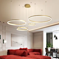 modern led chandelier light for living room dining room kitchen coffee gold led chandelier lamp foyer polar pendant lightings