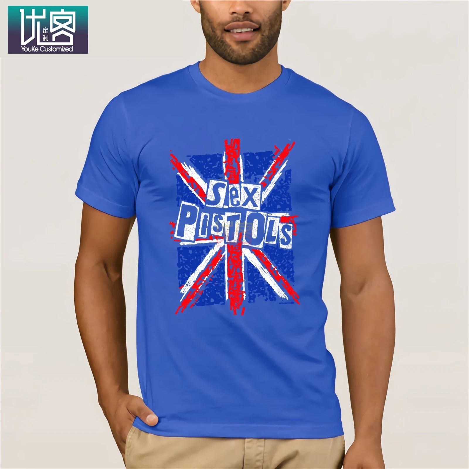 Женская футболка с коротким рукавом Sex Pistols Union Jack-черная удивительная