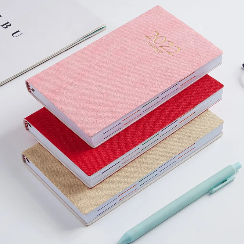 

Time Management Schedule Book 2022 Color Calendar Dates Creative Table Coil Planner Reminder Timetable Desk