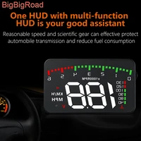 bigbigroad car hud display for bmw 3 8 seires 325i 318i 320i 330i 328i 316i e90 840i m850i windshield projector overspeed alarm