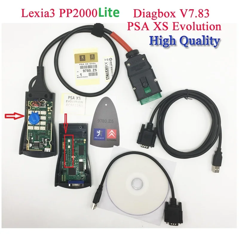 Диагностический сканер Diagbox v7.83 Lexia3 PP2000 Lite автомобильный диагностический