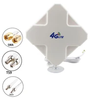 jx antenna 4g lte antenna high gain 35dbi dual cable sma ts9 crc9 connector antenna for 3g 4g router modem