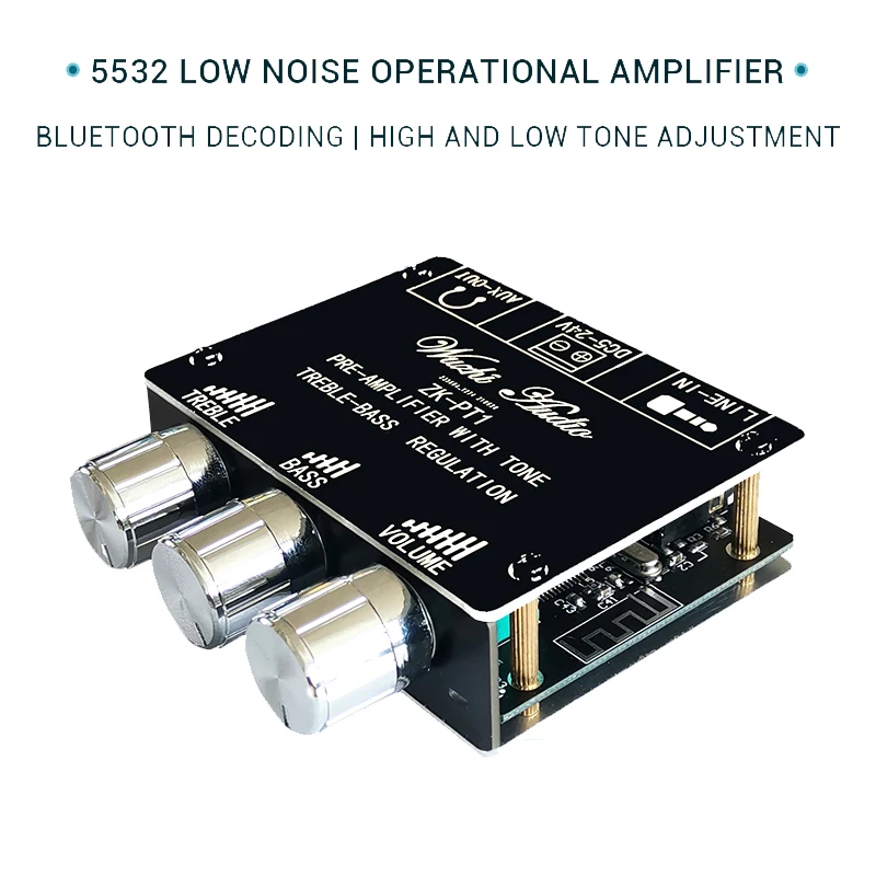 Предусилитель NE5532 плата совместимая с Bluetooth аудио эквалайзер беспроводной