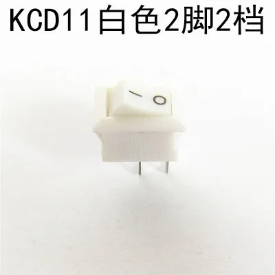 

YYT 10 шт. KCD11 переключатель-качалка, 2-позиционный/3-контактный изогнутый терминал, 15*10 мм, тумблер питания 3A250V