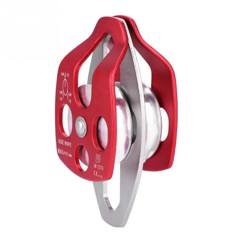 32KN ролик скалолазания сверхмощный веревочный шкив фиксированный микро