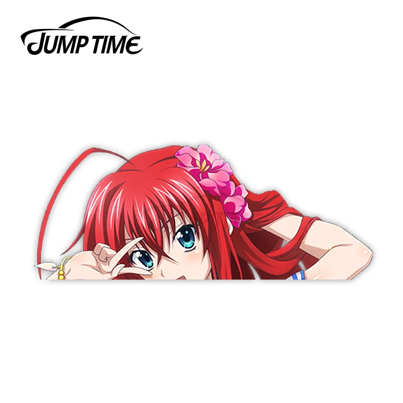 Jump Time High School DxD Rias Gremory 220 Cute Anime Girl Peeker Vinyl Decal Window Waifu Car Stickers | Автомобили и мотоциклы