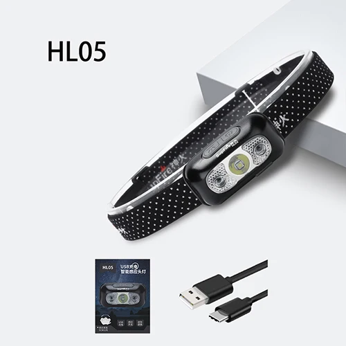 Black Supfire налобный фонарь USB головной светильник светодиодный HL05 1000lm Linterna походный фонарь для верховой езды головной светильник для Imalent Fenix Sofirn Convoy - Испускаемый цвет: Black