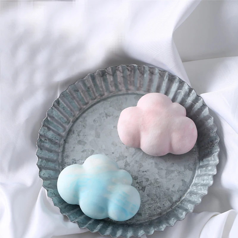 3D Cloud Shape Chocolate Silicone Mold Mousse Fondant Ice Cube Mould Candy Cake Soap Candle Molds Valentine's Day Decoration | Дом и сад
