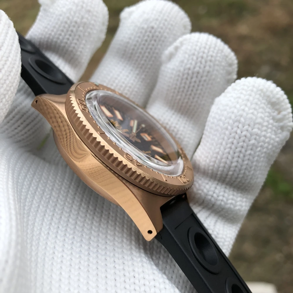 Мужские часы STEELDIVE 1962S Германия CuSn8 бронзовые механические мужские