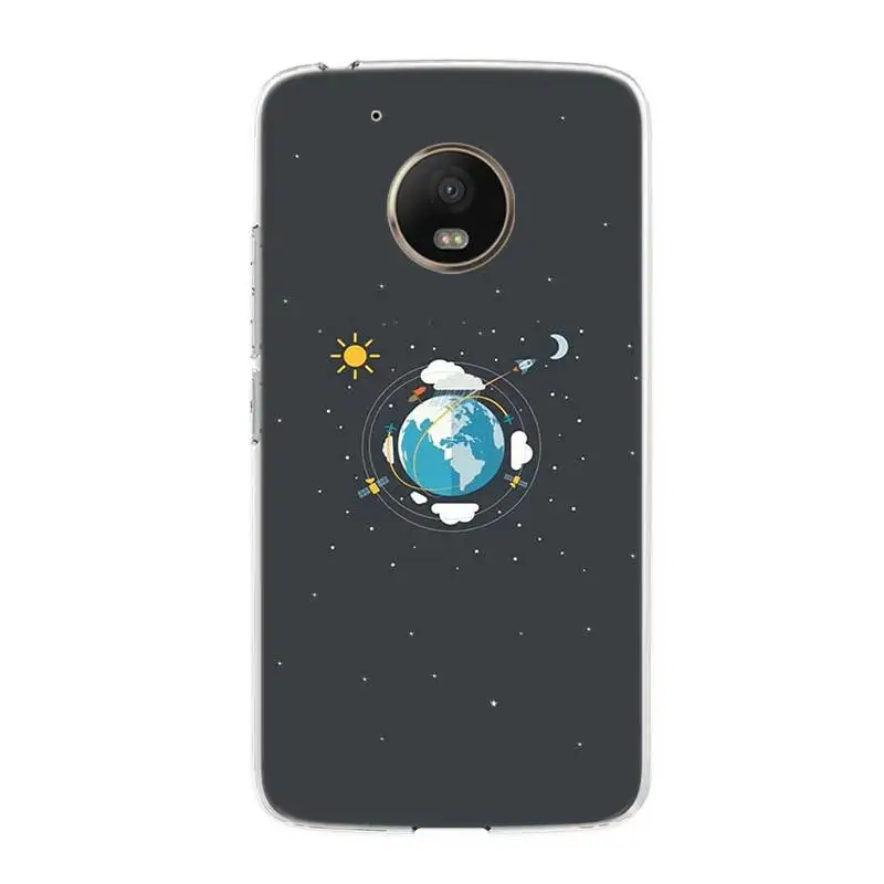 Мягкий силиконовый чехол Planet Space для Motorola Moto G7 Power G6 G5 G5S E6 E4 E5 Plus G4 Play Cover Coque |