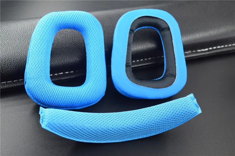BLUE G930 G430 F450 Накладки для наушников для logitech G35 G930 G430 F450, Сменные подушечки для наушников, накладки для наушников, губка для головы - Цвет: BLUE G930 G430 F450
