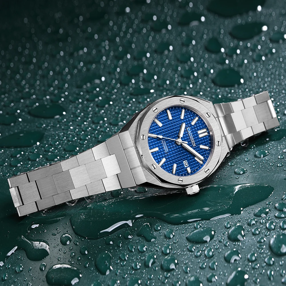 Цена CADISEN OAK 2022 новые 42 мм Мужские механические часы Роскошные автоматические часы для мужчин 100 м водонепроницаемые Бизнес часы мужские NH35A Movt