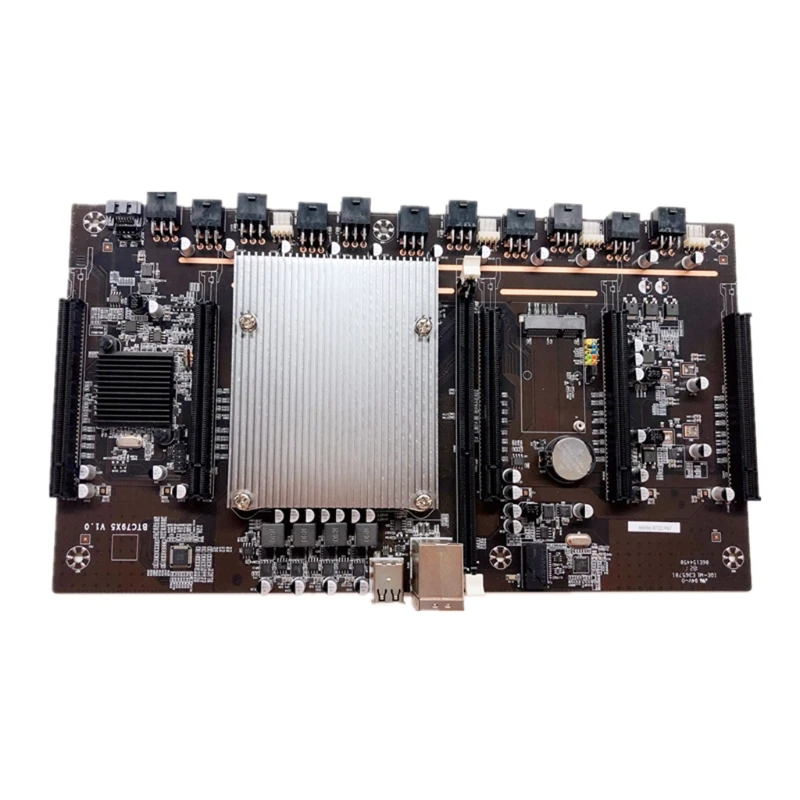 Kaufen Freies Verschiffen BTC X79-H61 Bergmann Motherboard DDR3 5x PCI-E 8X MSATA 3,0 Unterstützung 3060 GPU Cryptocurrency Bergbau BTC Motherboard