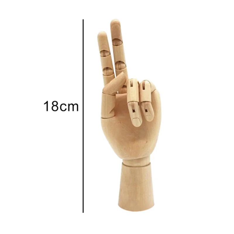 Wooden Hand Drawing Sketch Mannequin Model Wooden Mannequin Hand Movable Limbs Human Artist Model images - 6