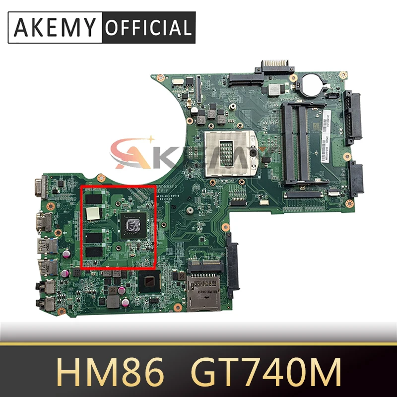 

Материнская плата AKEMY DABDBDMB8F0 A000255450 для ноутбука Toshiba Satellite P70 P75 HM86 DDR3L GT740M