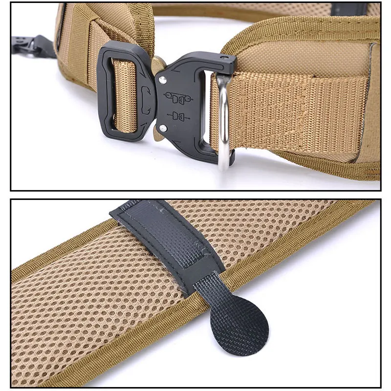 

Tactical Belt Military Airsoft Molle Battle Waist Belt Army Training Combat Outdoor Hunting 1000D Nylon Soft Padded Waistband