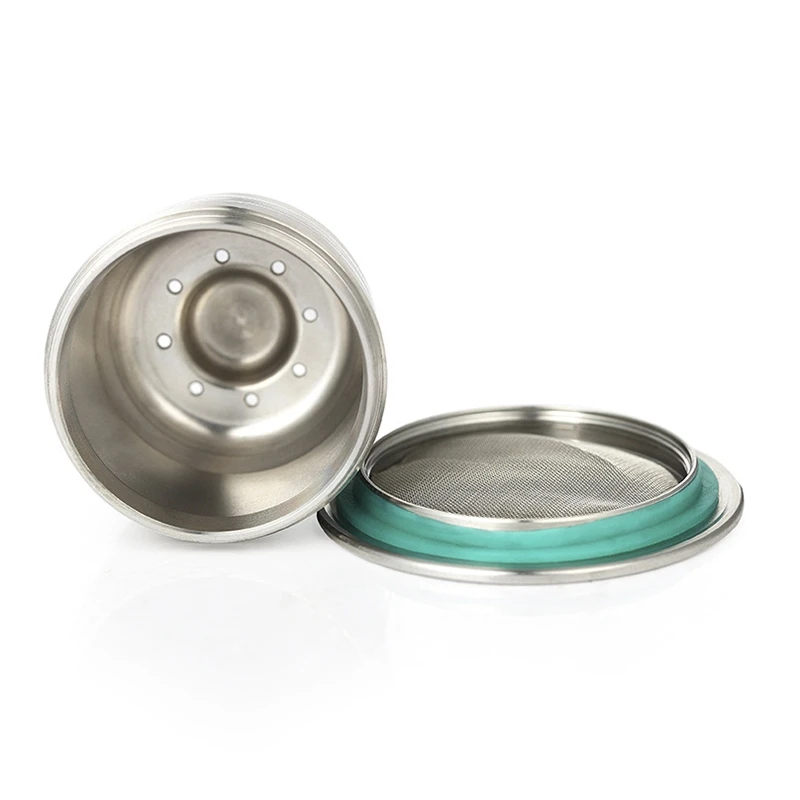 

Promotion! Stainless Steel Refillable Coffee Capsules Reusable Capsules Pods Coffee Capsule Cup Filter Compatible for Nespresso