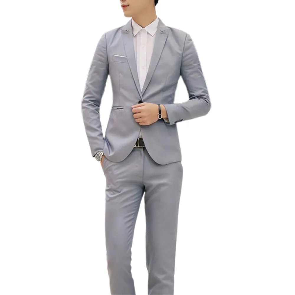 

Blazezr Men Sets Slim Fit Blazer Suit Wedding Party Coat Pants Two Piece Set Formal Business Work Blazer Men Clothing