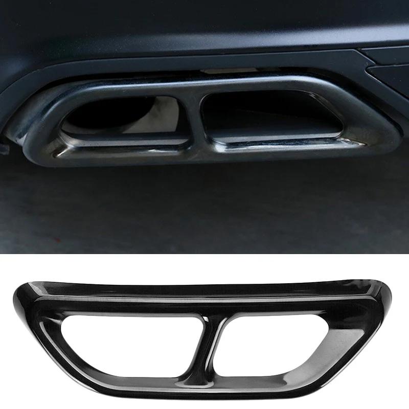 Черный титановый задний цилиндр выхлопной трубы Накладка подходит для Accord 2018