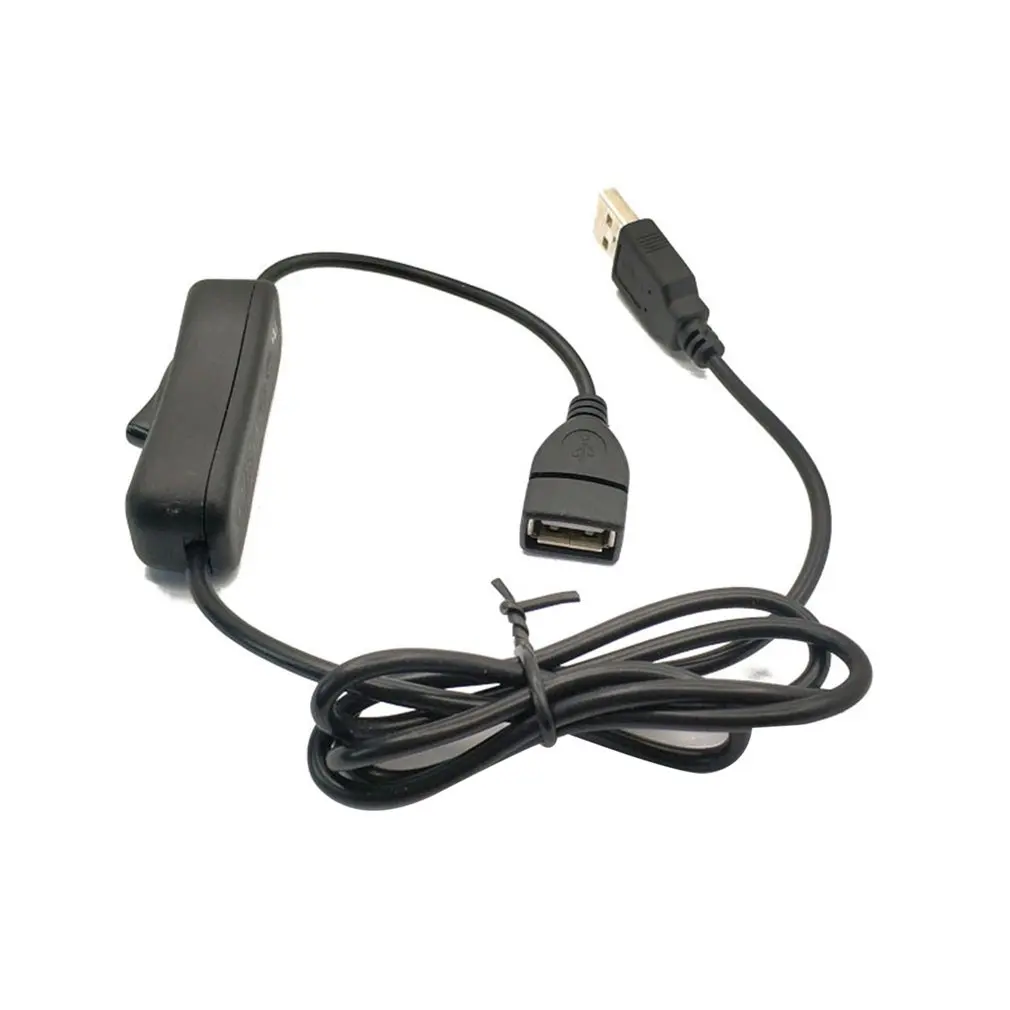 Удлинительный кабель USB Male Female с переключателем 1 м 4 ядерный питания 28AWG провод из