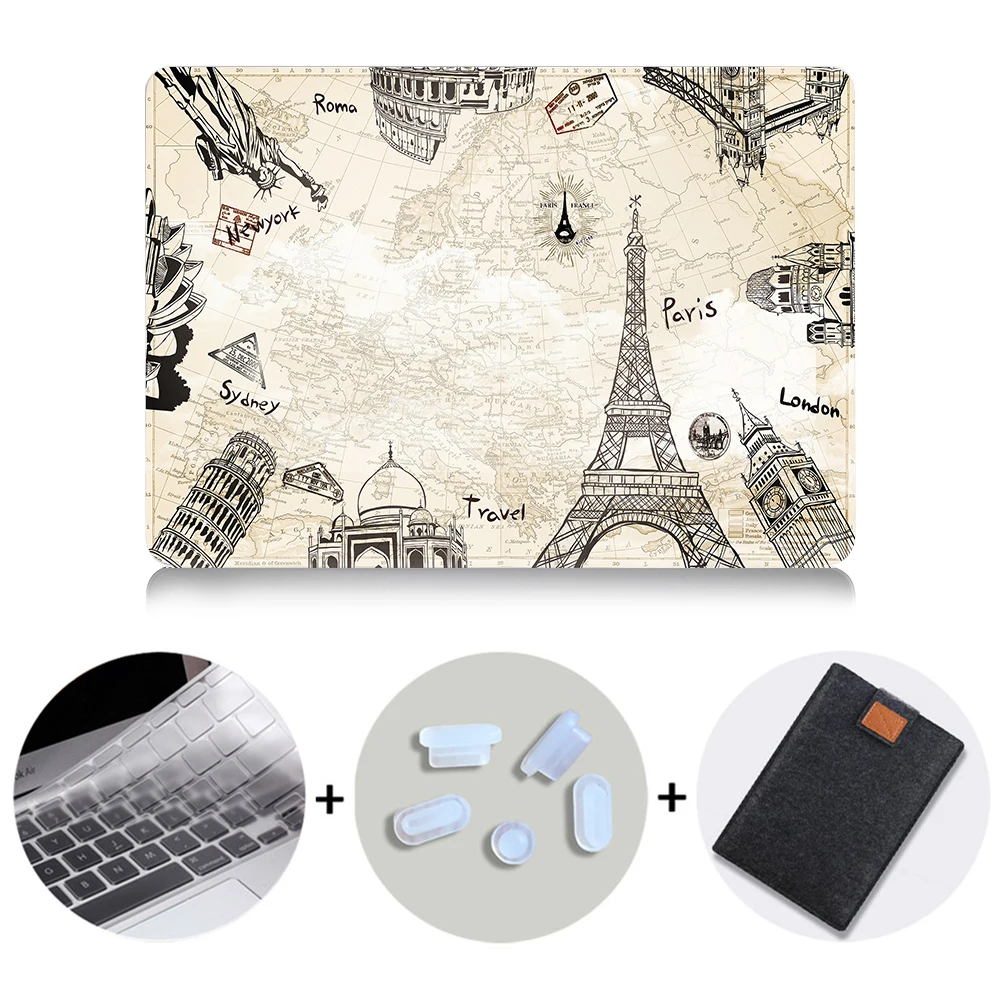 MTT чехол в стиле ретро для Macbook Air 11 13 Pro 13,3 16 15 retina с сенсорной панелью для apple mac book 12 дюймов a1534 чехол для ноутбука - Цвет: MB03