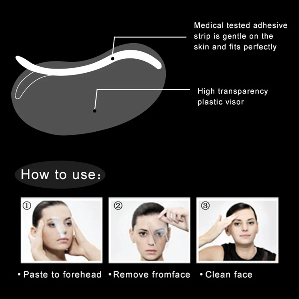 

50pcs/box Tools Hairspray Home Hair Styling Face Cover Protective Portable Hairdressing Durable Clear Eye Shield Disposable