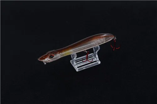 LFSL001G Le-Fish голова змеи 140 мм/25 г рыболовные приманки плавающий кренкбейт морской бас Щука приманка-карандаш Topwater Поппер с крючками VMC - Цвет: LFSL001G