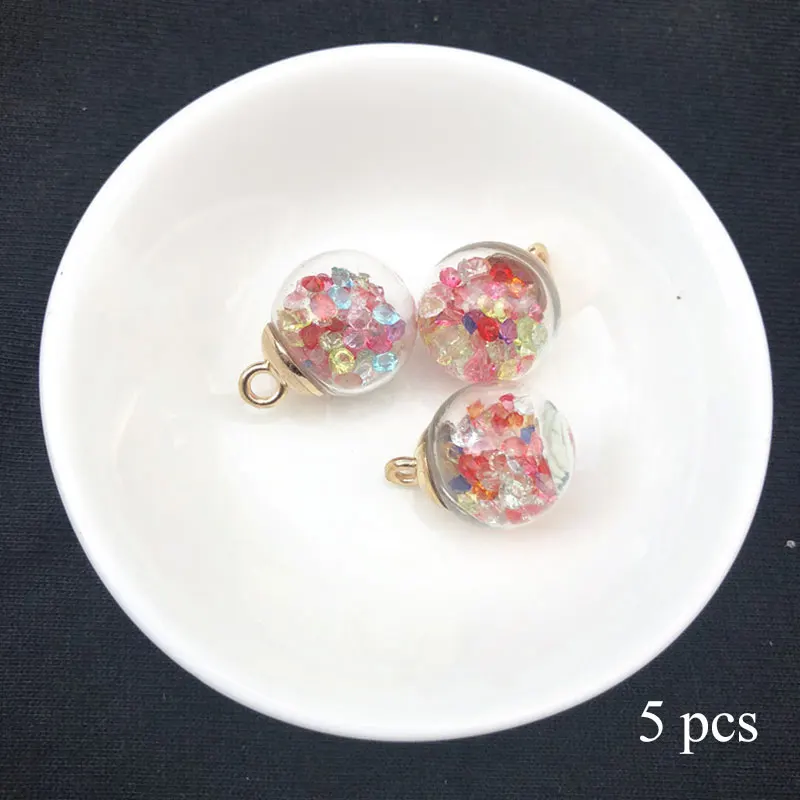 DIY зажим для волос металлическая бусина желая песок бутылка кристально чистая