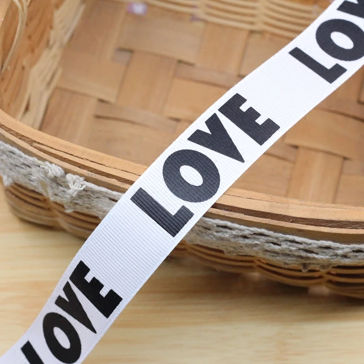 Лента в рубчик LOVE для одежды 1 дюйм 2 5 см|Ленты шитья| |