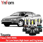 YNFOM комплект светодиодных фар для Toyota Paseo Cynos EL44 EL54 1991-1999 БлижнийДальний свет, противотуманные фары, автомобильные аксессуары, лампы для автомобильных фар