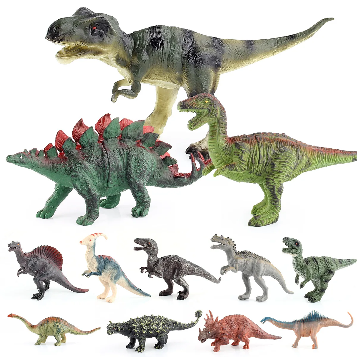 

Маленькие модели динозавров 15 см, тираннозавр Юрского периода, индоминус Рекс, Трицератопс, бронтозавр, Велоцираптор, 13 видов моделей диноз...