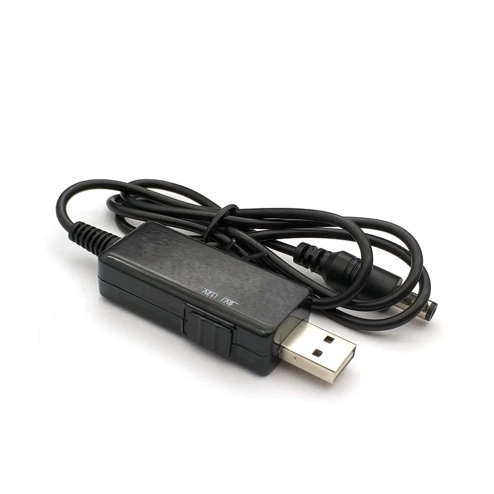 USB Boost Converter DC 5V To 9V 12V USB Step-up Converter Cable+ 3.5x1.35mm Connecter For Power Supply/Charger/Power Converter