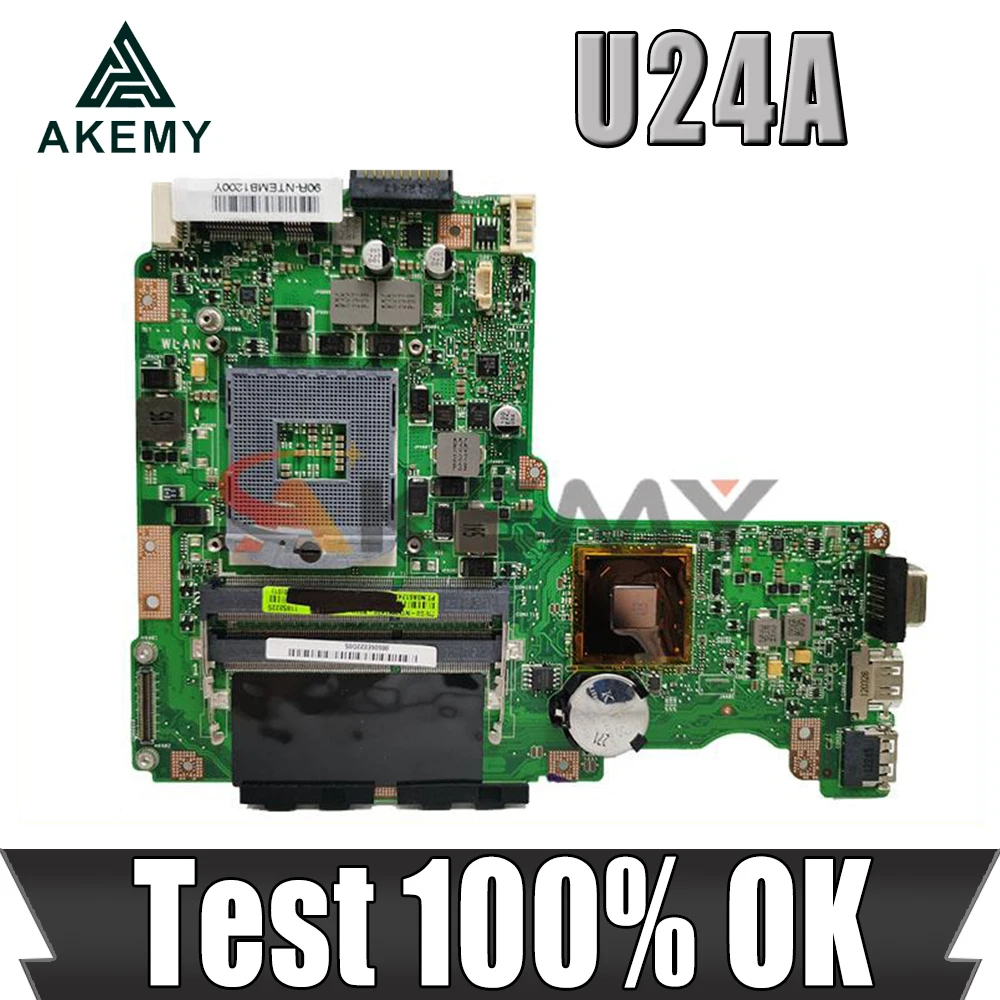 

U24E mainboard REV2.0 For ASUS U24 P24E U24E U24A Laptop motherboard HM65 DDR3 MAIN BOARD 100% Tested